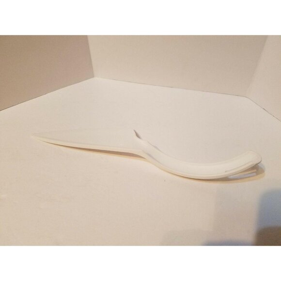 Tupperware Cut N Serve Pie Serrated Server 12" Vintage 5193A Nylon White - Picture 4 of 6
